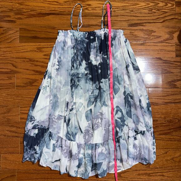 Stile Benetton Watercolor Floral Relaxed Ruffle Mini Dress Size XS - Picture 11 of 11